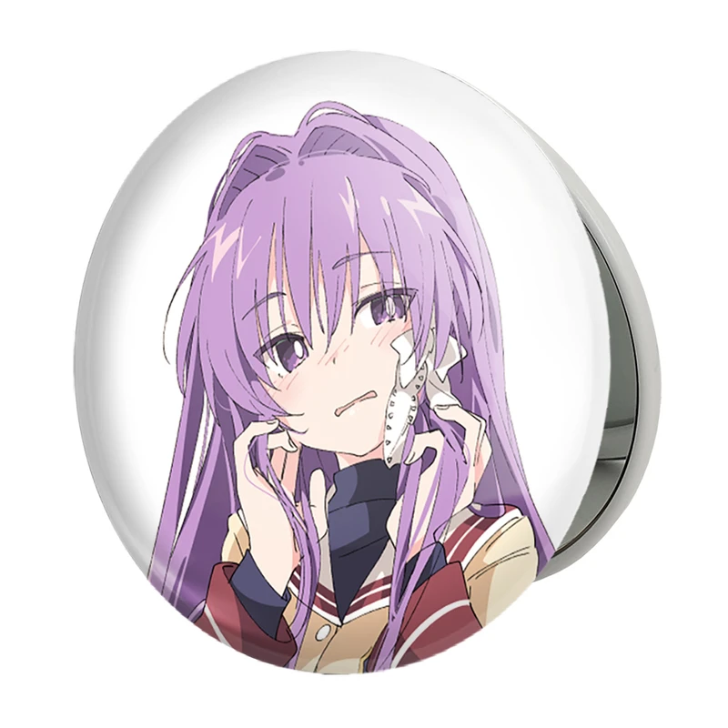 آینه جیبی خندالو طرح کیو انیمه کلند Clenned مدل تاشو کد 22424 