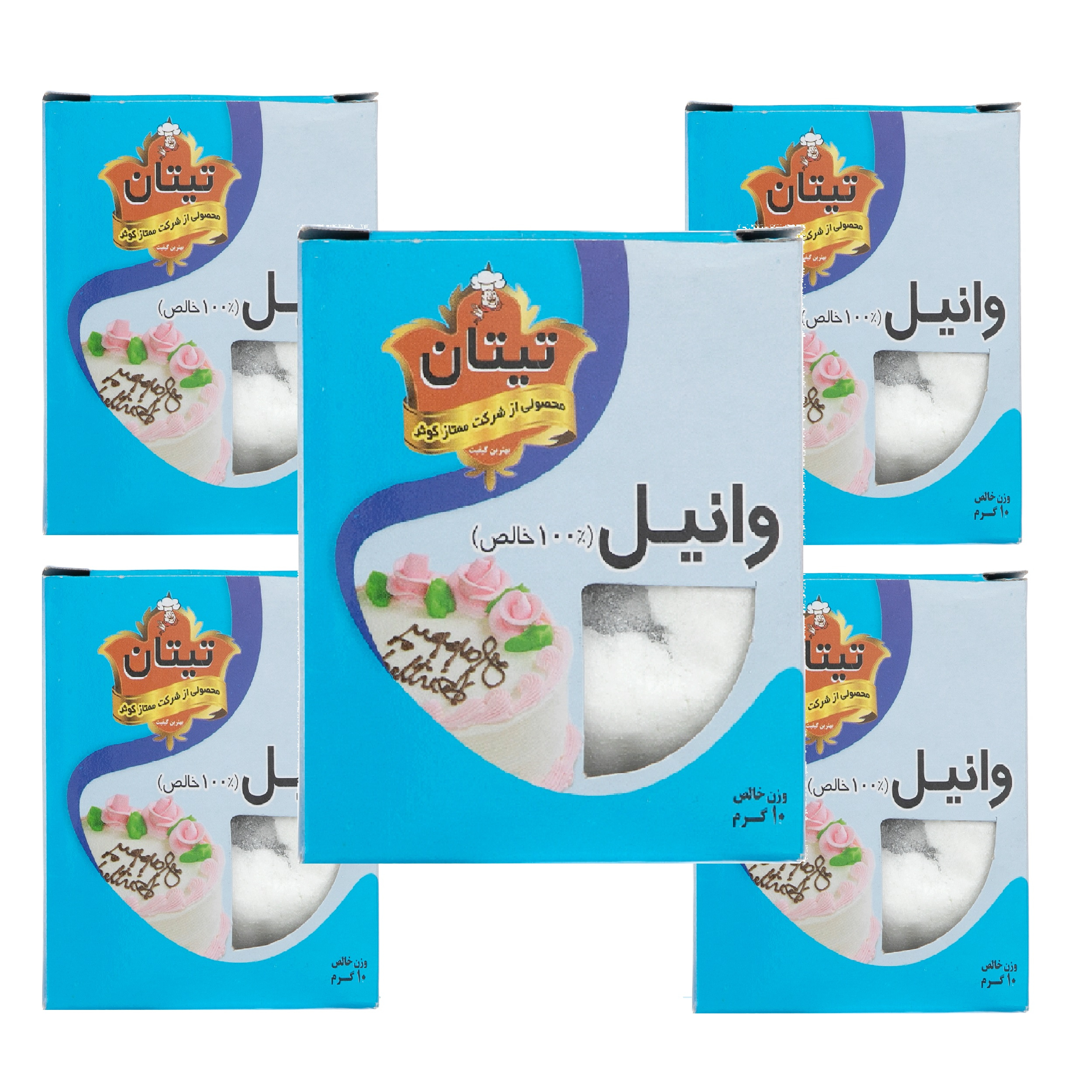 راهنمای خرید اینترنتی وانیل تیتان – ۱۰ گرم بسته ۵ عددی
