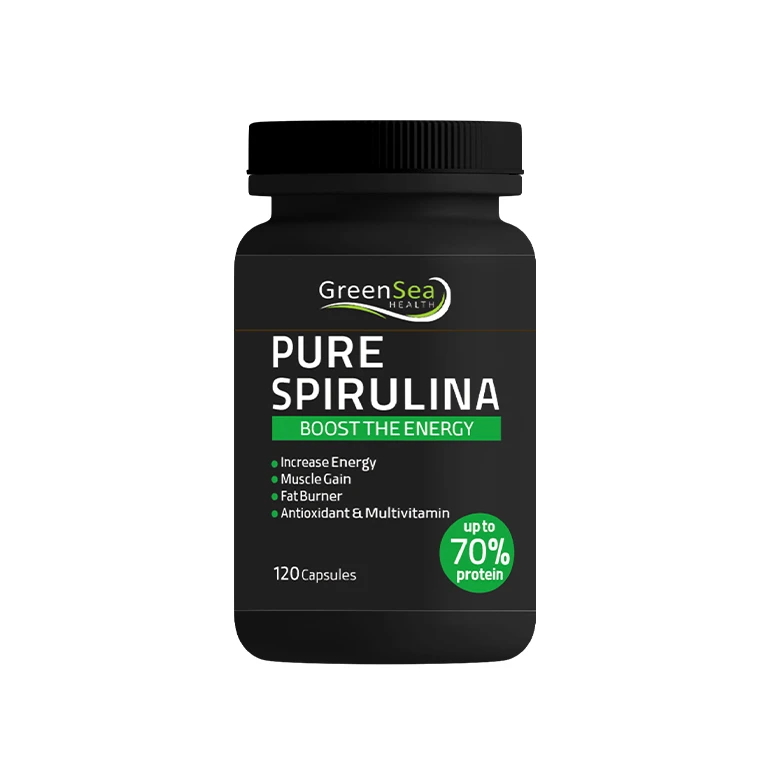 قرص دمنوش اسپیرولینا گرین سی هلث بسته 120 عددی