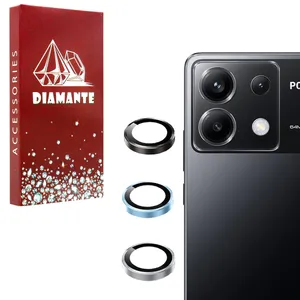 محافظ لنز دوربین فلزی مدل lenjeu Rd مناسب برای گوشی موبایل Poco X6