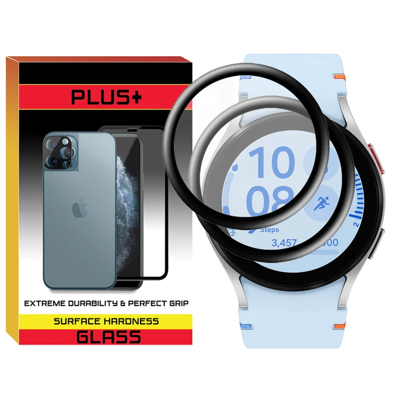 محافظ صفحه نمایش پلاس مدل Pmma-PL مناسب برای ساعت هوشمند سامسونگ Galaxy Watch FE بسته دو عددی
