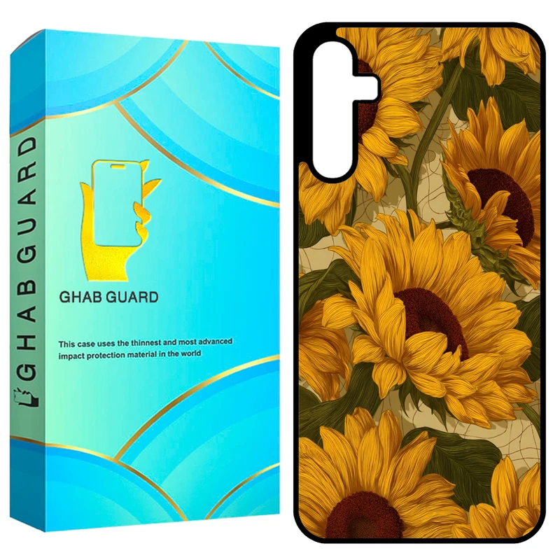 کاور قاب گارد طرح آفتابگردان مدل GCHPA35 مناسب برای گوشی موبایل سامسونگ Galaxy A35 5G