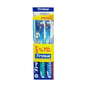 مسواک تریزا سری Super Promo مدل Cool Fresh با برس نرم بسته دو عددی 