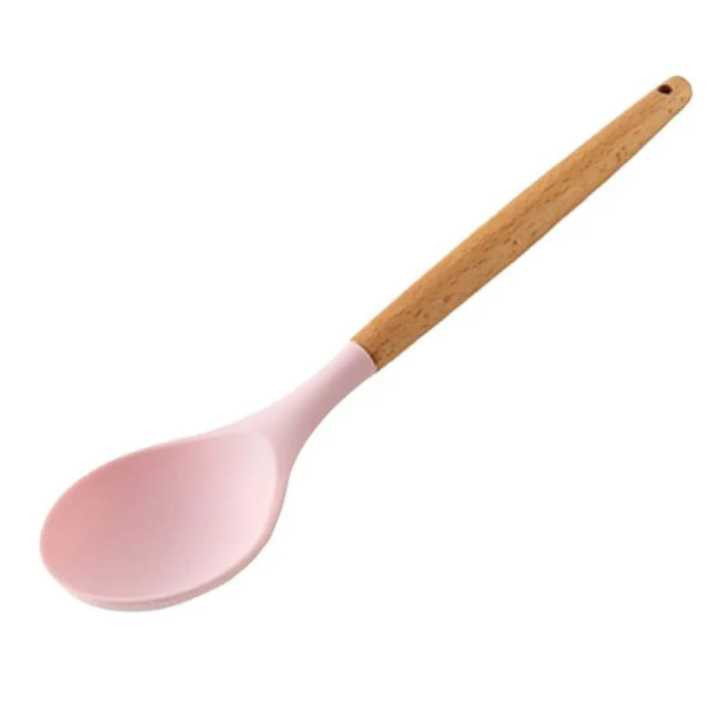 قاشق مدل دسته بامبو سیلیکونی