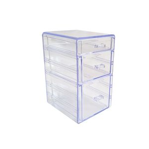 استند لوازم آرایشی مدل باکس ایستاده 3 کشو کد 7013