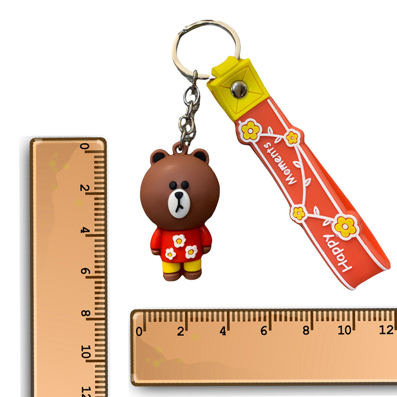 جاکلیدی دخترانه مدل سیلیکونی خرس Happy Moments