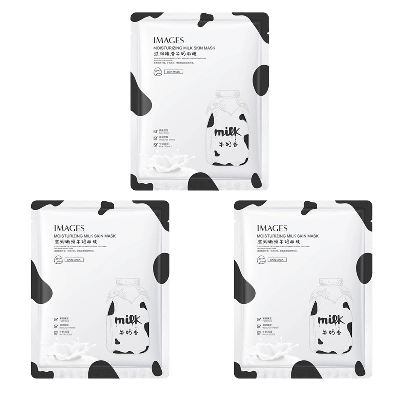 ماسک صورت ایمجز مدل شیر گاو حجم 25 میلی لیتر بسته 3 عددی