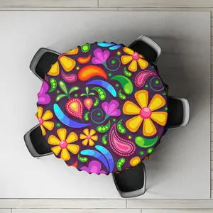 رومیزی طرح دایره ای جقه مدل D-0032
