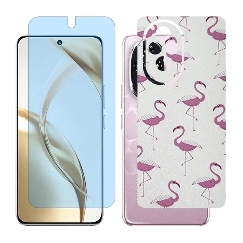 محافظ صفحه نمایش مات آنتی بلو گلس مدل Together مناسب برای گوشی موبایل آنر 200 / Honor 200 به همراه برچسب پوششی پشت گوشی