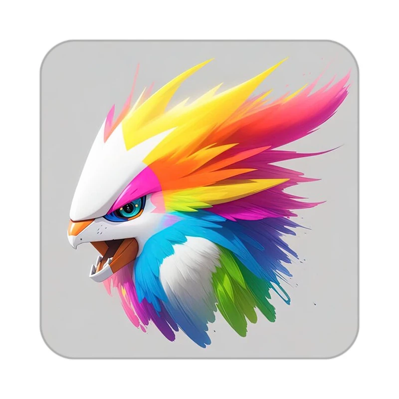 زیر لیوانی کاکتی طرح حیوانات رنگی مدل mp26929