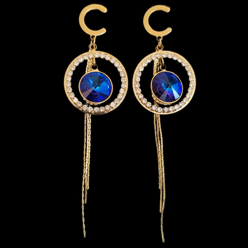 گوشواره میخی زنانه مدل نگینی مجلسی 