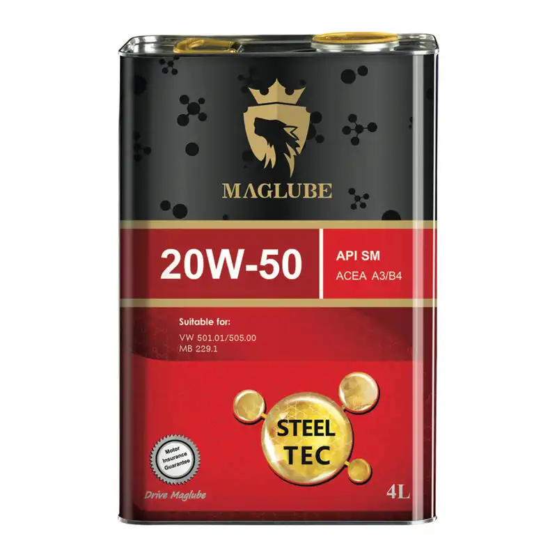 روغن موتور مگلوب مدل  Steel Tec 20W-50 حجم 4 لیتر
