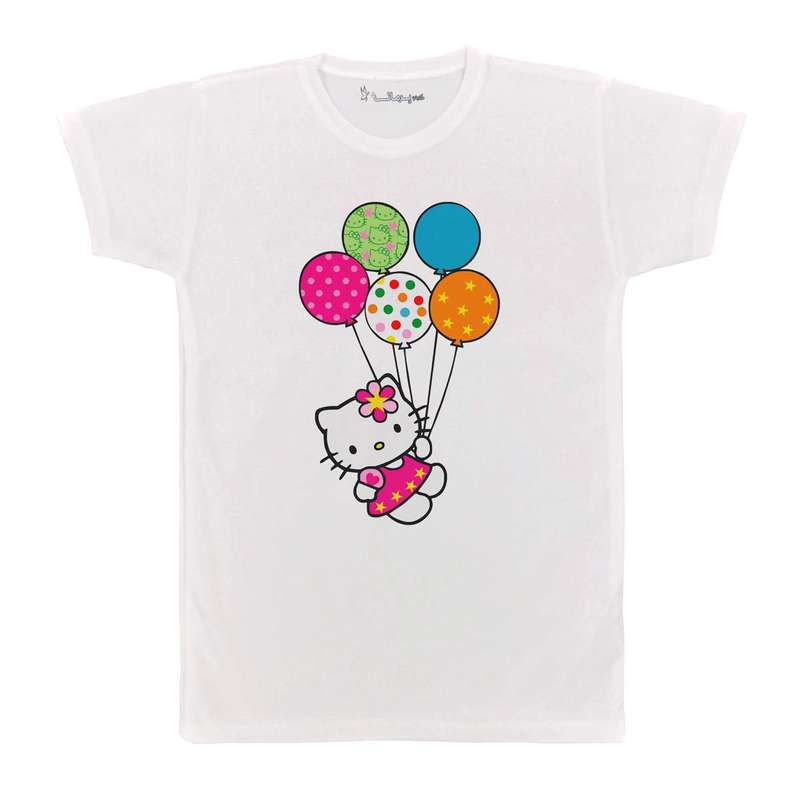 تی شرت بچگانه پرمانه طرح Kitty کد pmt.2397