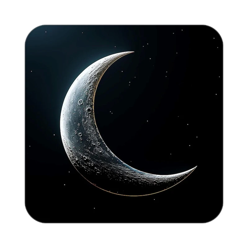 زیر لیوانی کاکتی طرح ماه و ستاره مدل mp52796