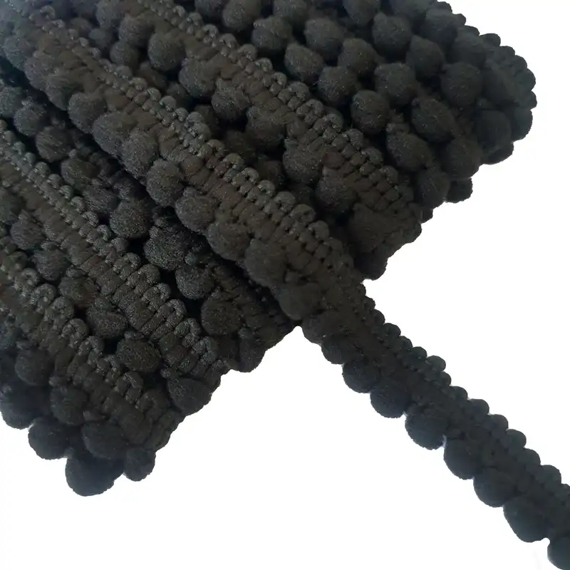 نوار یراق مدل نوار پوم پوم ریز کد W1B طول 5 متری