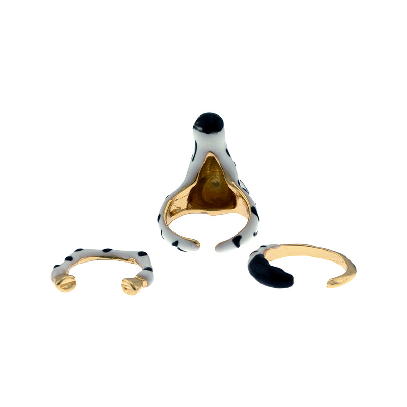 انگشتر زنانه برانت مدل گورخر بسته سه عددی انگشتر زنانه برانت مدل گورخر بسته سه عددی