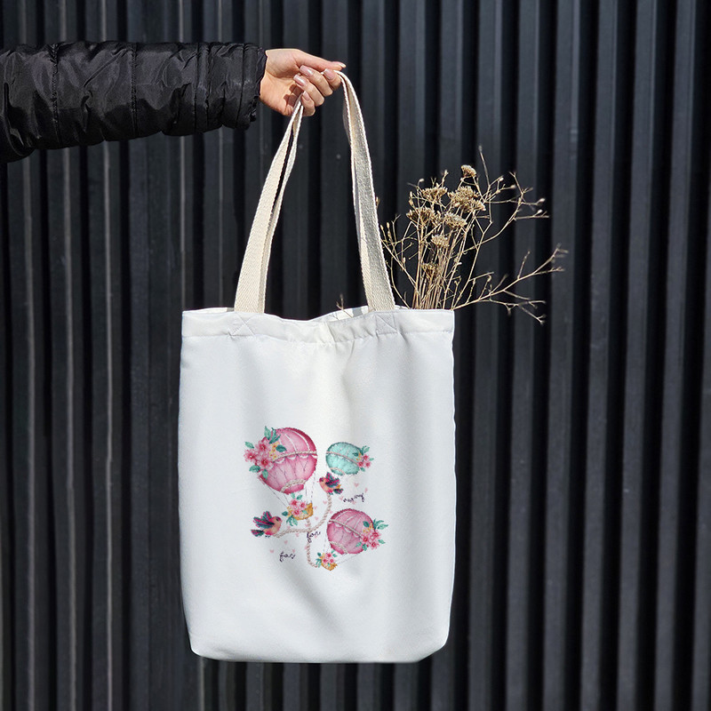 ساک خرید خندالو طرح بالن و پرنده کد H299