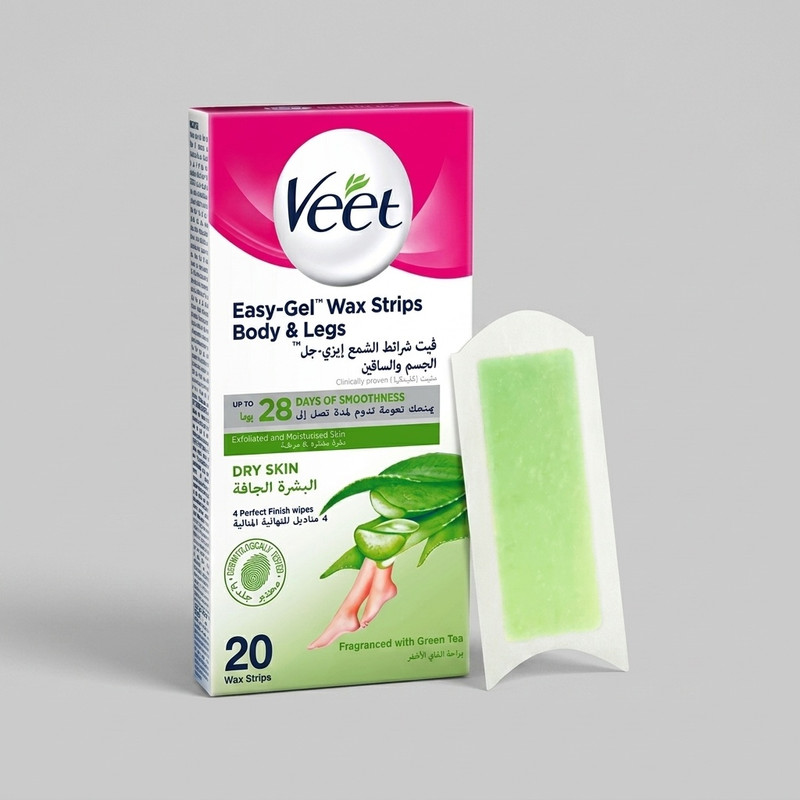 نوار موبر بدن ویت مدل آلوئه ورا و چای سبز بسته 20 عددی