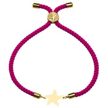 دستبند طلا 18 عیار دخترانه کرابو طرح ستاره مدل Krd1639