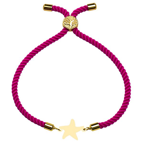 دستبند طلا 18 عیار دخترانه کرابو طرح ستاره مدل Krd1639