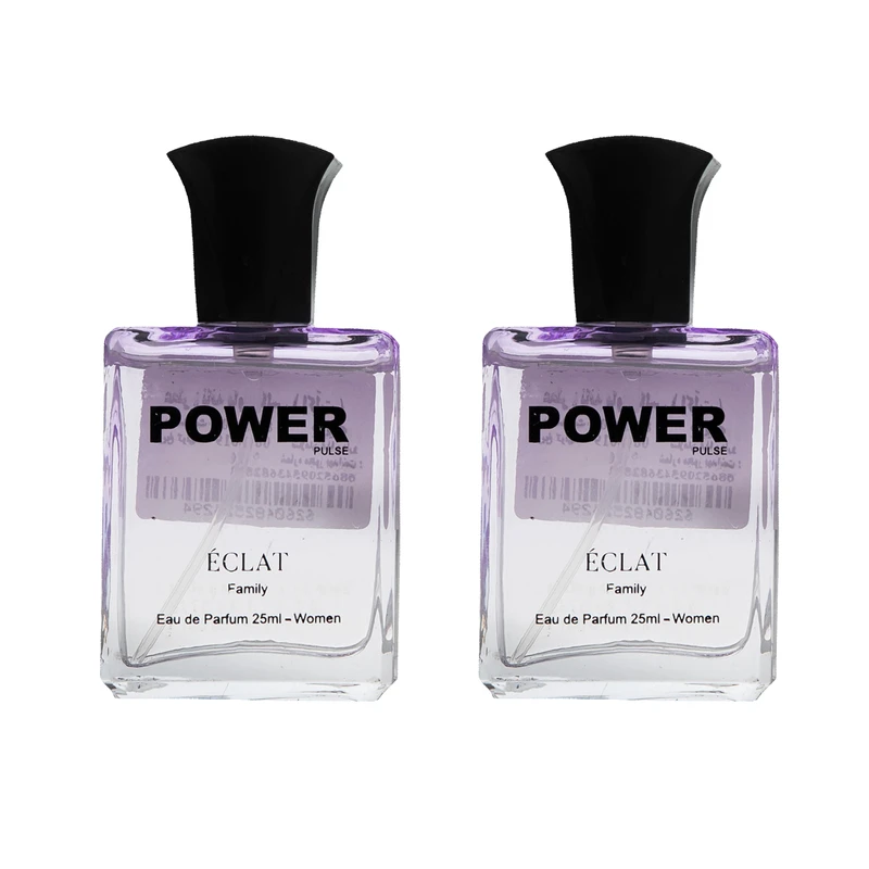 عطر جیبی زنانه پاور پالس مدل Eclat حجم 25 میلی لیتر بسته 2 عددی 