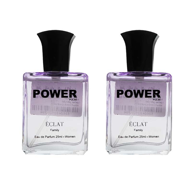 عطر جیبی زنانه پاور پالس مدل Eclat حجم 25 میلی لیتر بسته 2 عددی 