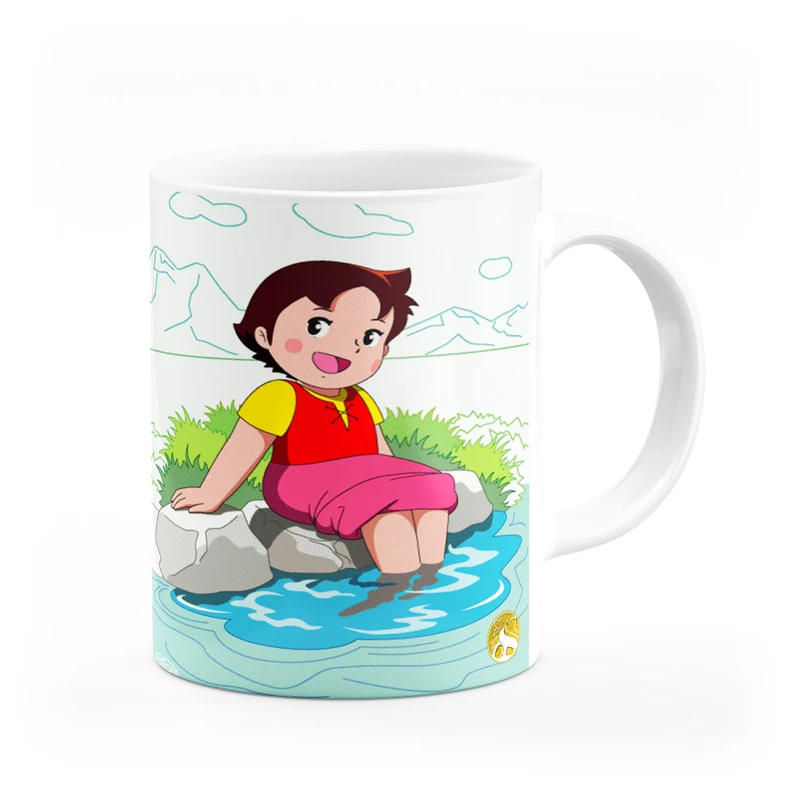 ماگ هومرو طرح انیمیشن هایدی دختر آلپ مدل MG3947