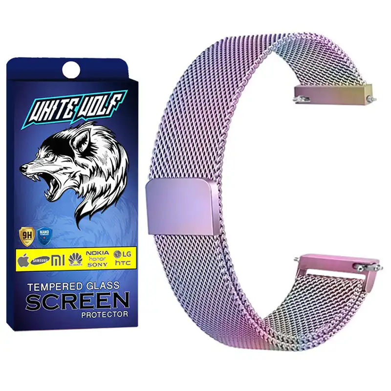 بند وایت ولف مدل W-Milanase مناسب برای ساعت هوشمند امیزفیت GTR 3 Pro