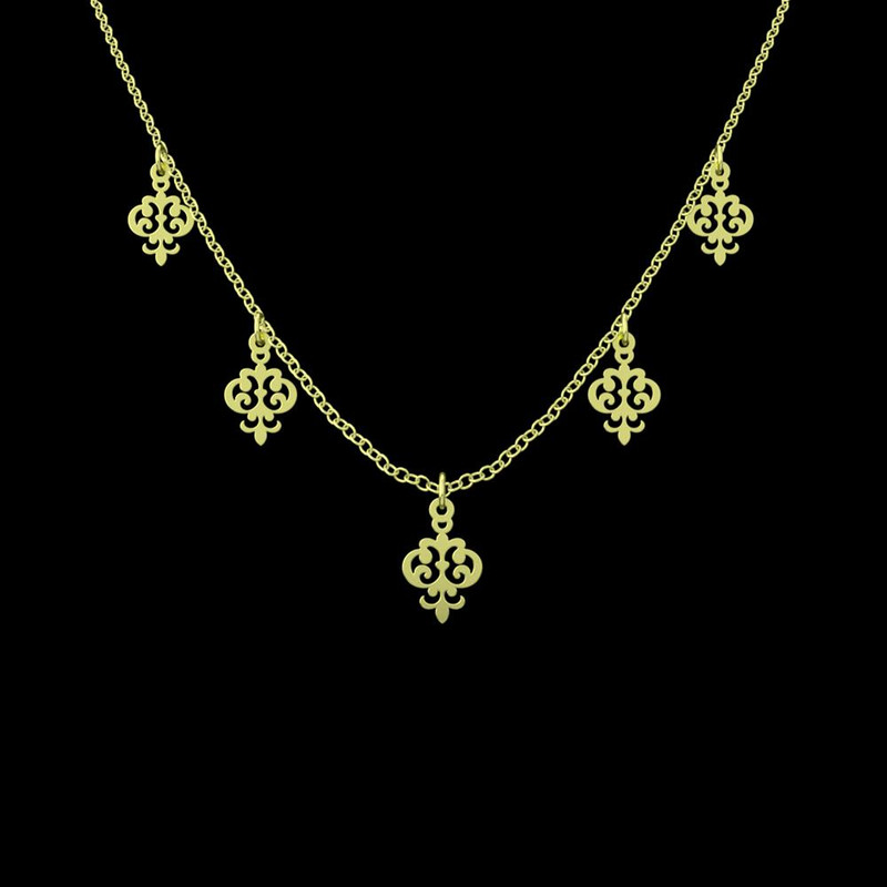 گردنبند طلا 18 عیار زنانه مدوپد مدل هندسی کد RNA15236 گردنبند طلا 18 عیار زنانه مدوپد مدل هندسی کد RNA15236