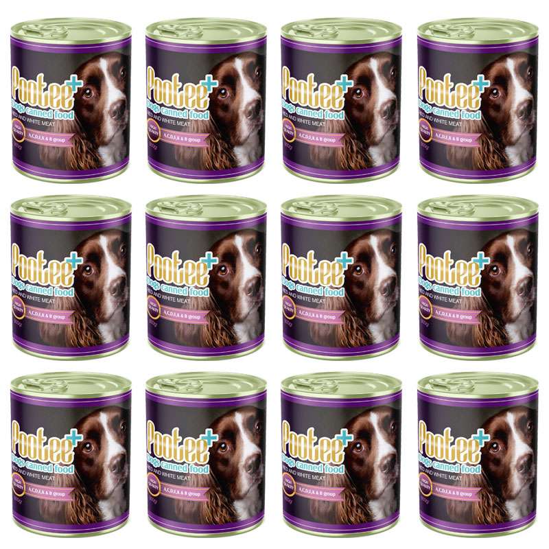 کنسرو غذای سگ پوتی مدل Mix وزن 800 گرم بسته 12 عددی