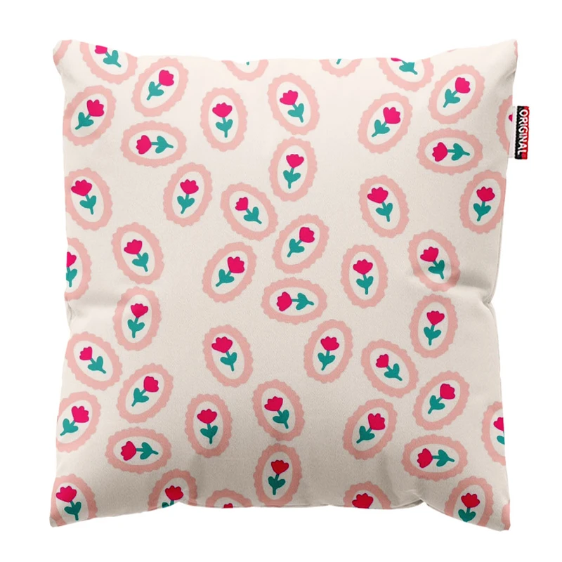 کوسن پاد آفرین طرح گل کد 3308 سایز 30*30 سانتی متر