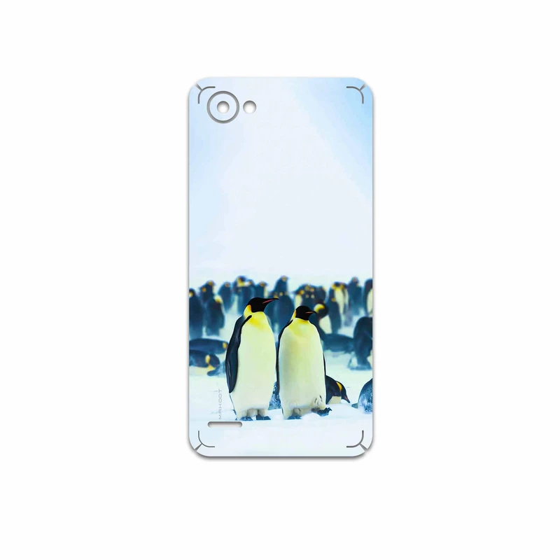 برچسب پوششی ماهوت مدل Penguin مناسب برای گوشی موبایل ال جی Q6