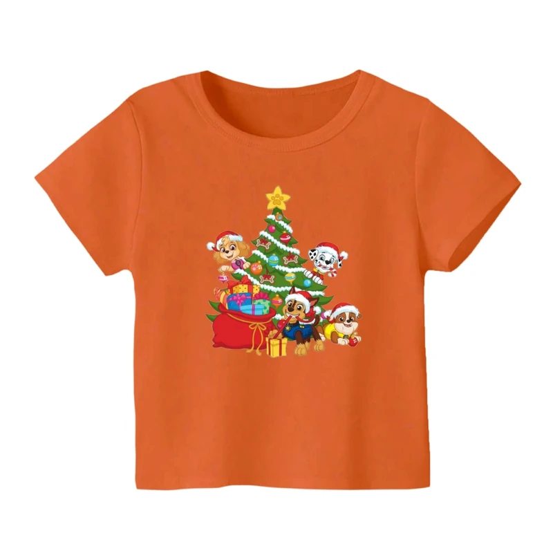 تی شرت آستین کوتاه بچگانه مدل سگ های نگهبان کریسمس