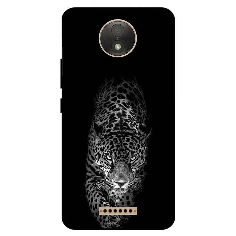 کاور مگافون طرح پلنگ مدل 1879 مناسب برای گوشی موبایل موتورولا Moto C Plus