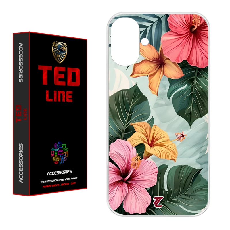 کاور تدلاین طرح گل وحشی کد 1142 مناسب برای گوشی موبایل اپل Iphone 16  