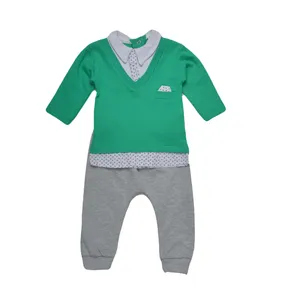 ست پولوشرت و شلوار نوزادی مدل S23