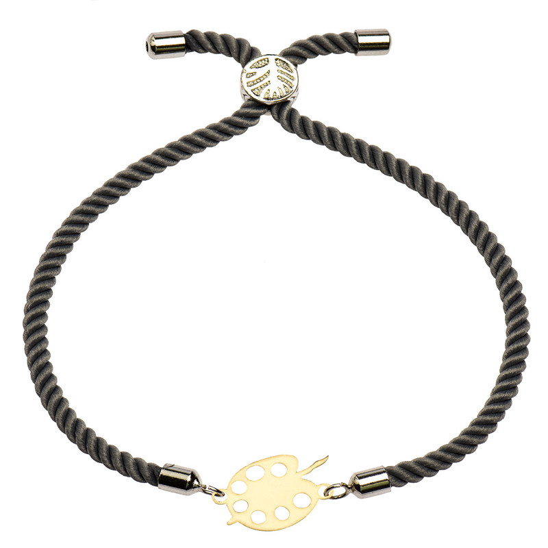 دستبند طلا 18 عیار زنانه کرابو طرح پالت نقاشی مدل Kr1717