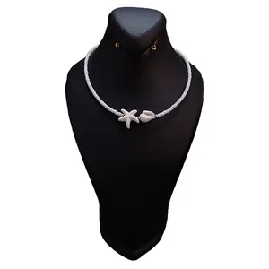 گردنبند زنانه مدل ستاره دریایی وصدف