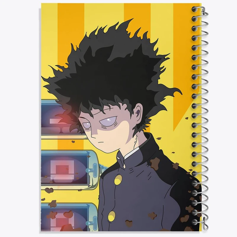 دفتر شطرنجی 50 برگ خندالو طرح ریتسو انیمه موب سایکو Mob Psycho 100 کد 24485