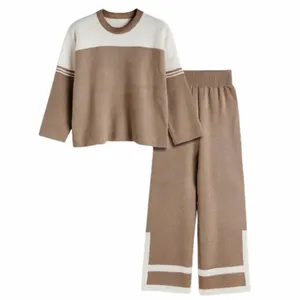 ست پلیور و شلوار زنانه مدل بافت AS01