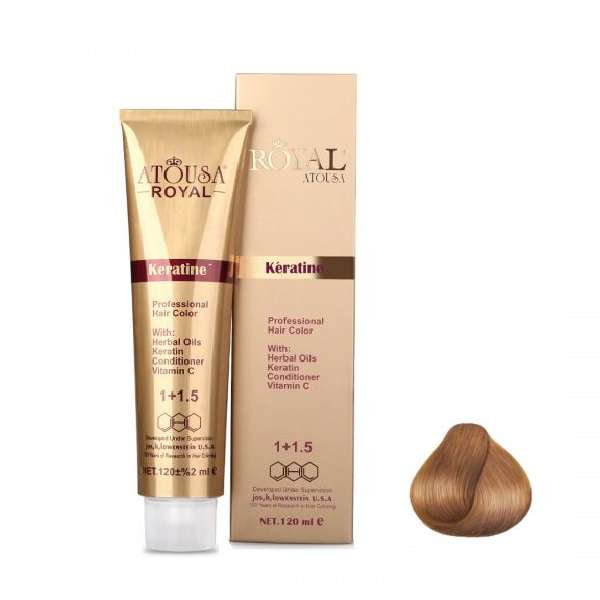 رنگ مو آتوسا رویال شماره 7.75 حجم 120 میلی لیتر رنگ بژ کاپوچینو