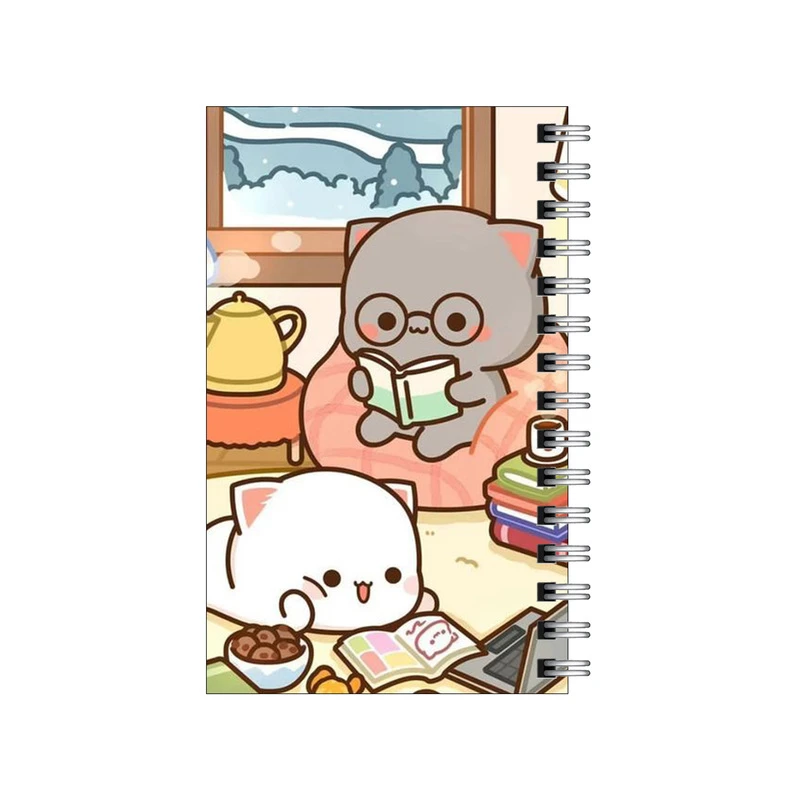 دفترچه یادداشت مدل to do list طرح خانواده کتابخوان پیشی کد 2318838