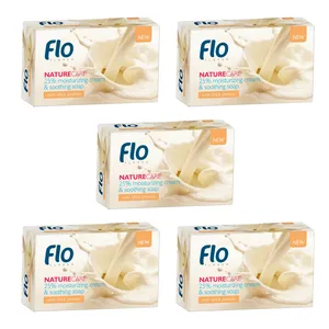 صابون شستشو فلو مدل پروتئین شیر وزن 100 گرم مجموعه 5 عددی