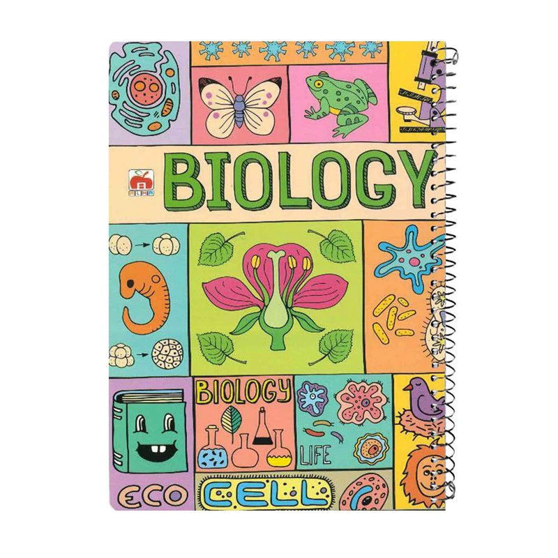 دفتر مشق 100 برگ آلما طرح فرمول مدل زیست کد 7121