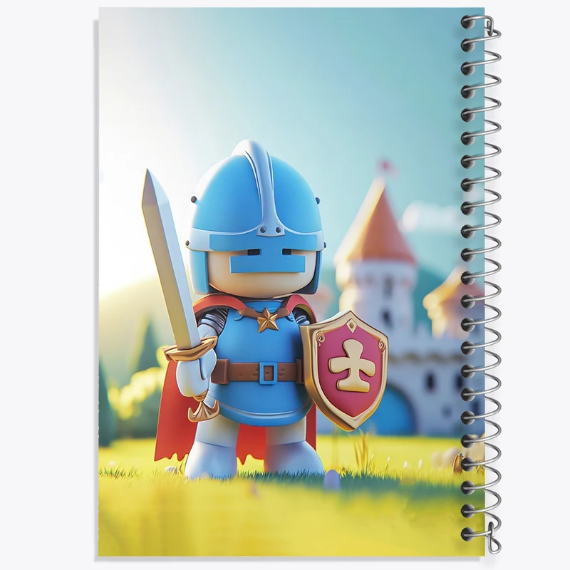 دفتر ژورنال نویسی 50 برگ خندالو مدل نقطه ای طرح شوالیه کیوت کد N2265