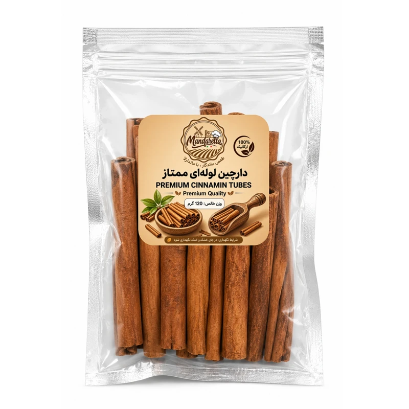 دارچین لوله ای ممتاز ماندارِلا - 120 گرم