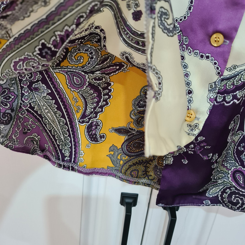 شومیز آستین بلند زنانه مدل پترن بته جقه کد ۵