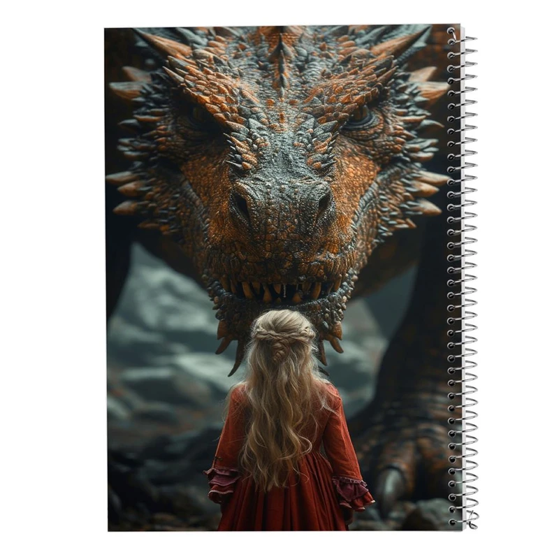 دفتر ژورنال نویسی 50 برگ مدوپد مدل نقطه ای طرح اژدها کد DF16627