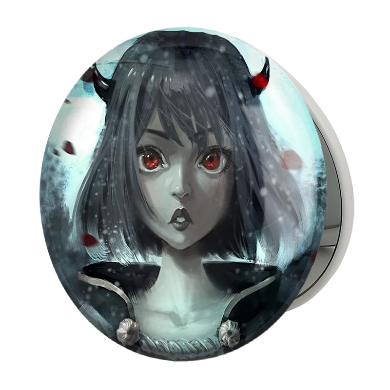 آینه جیبی خندالو طرح نِرو انیمه بلک کلاور Black Clover مدل تاشو کد 11714 