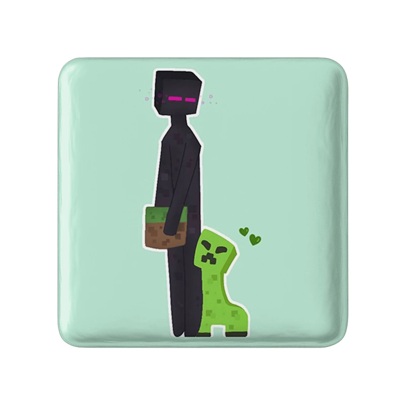 مگنت خندالو طرح بازی ماینکرافت (Minecraft) مدل مربعی کد 36976